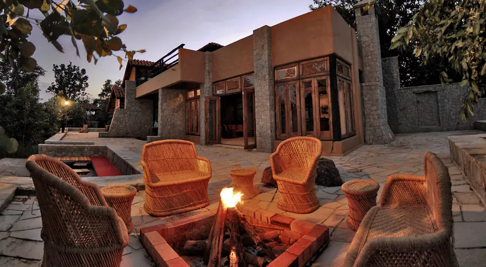 Kanha Earth Lodge view 1
